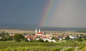 Rust lake view rainbow